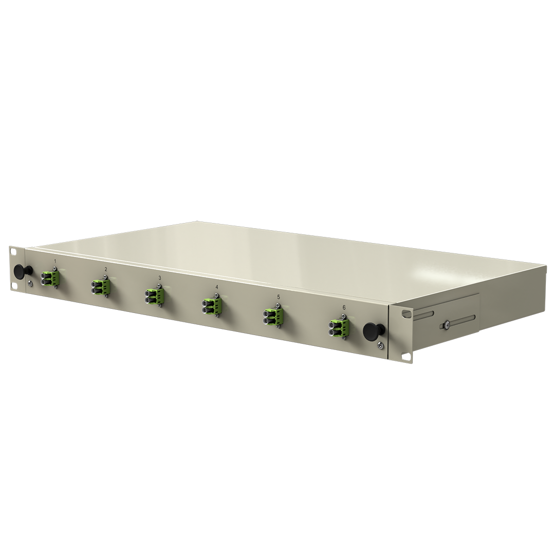LWL Trunkbox Novuslan 6xLCdx nur Kupplung lime