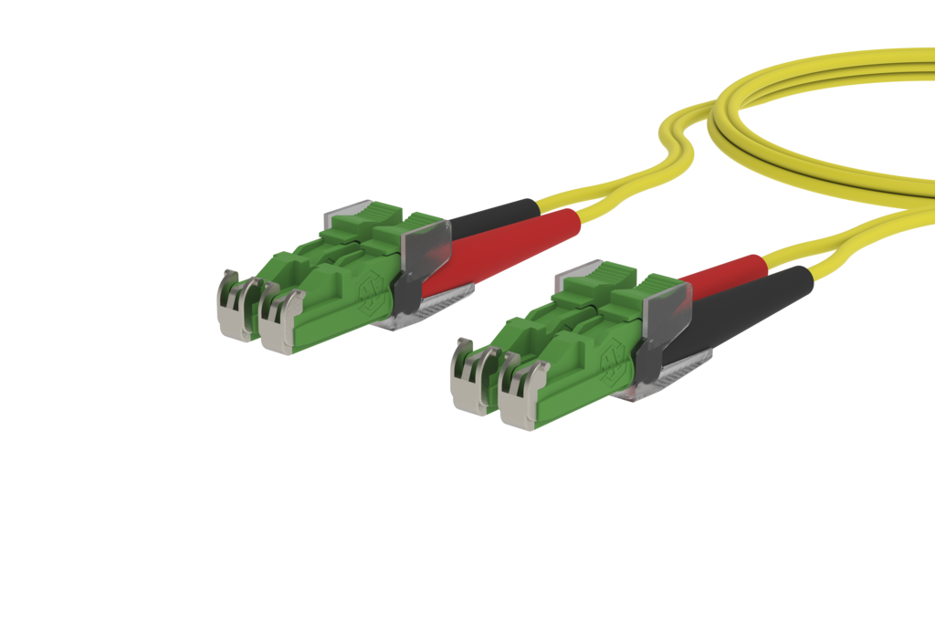OpDAT Patchkabel E2000-D APC/E2000-D APC OS2 1,0m