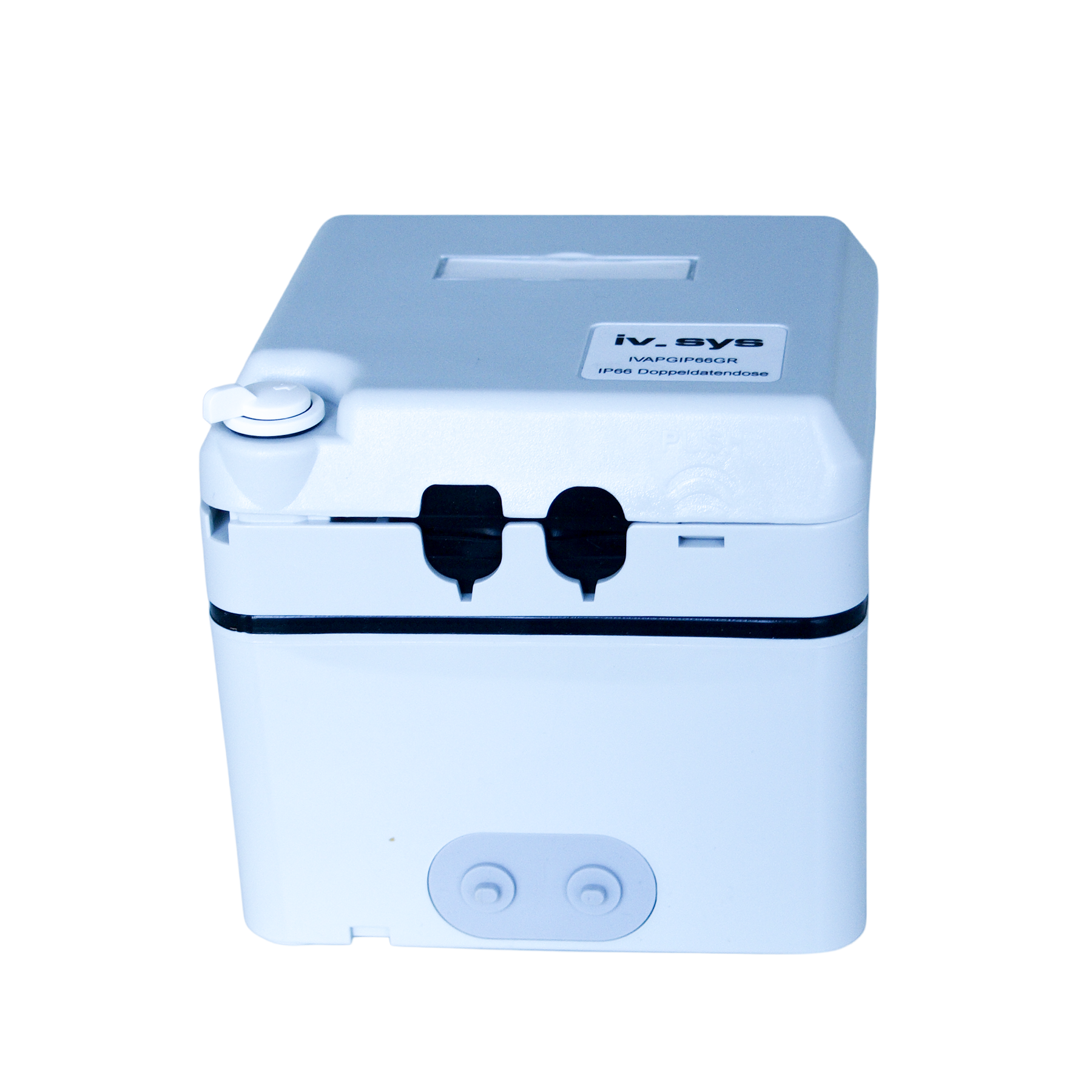 IP66 Doppeldatendose Kat6A 2 Port inkl. Module