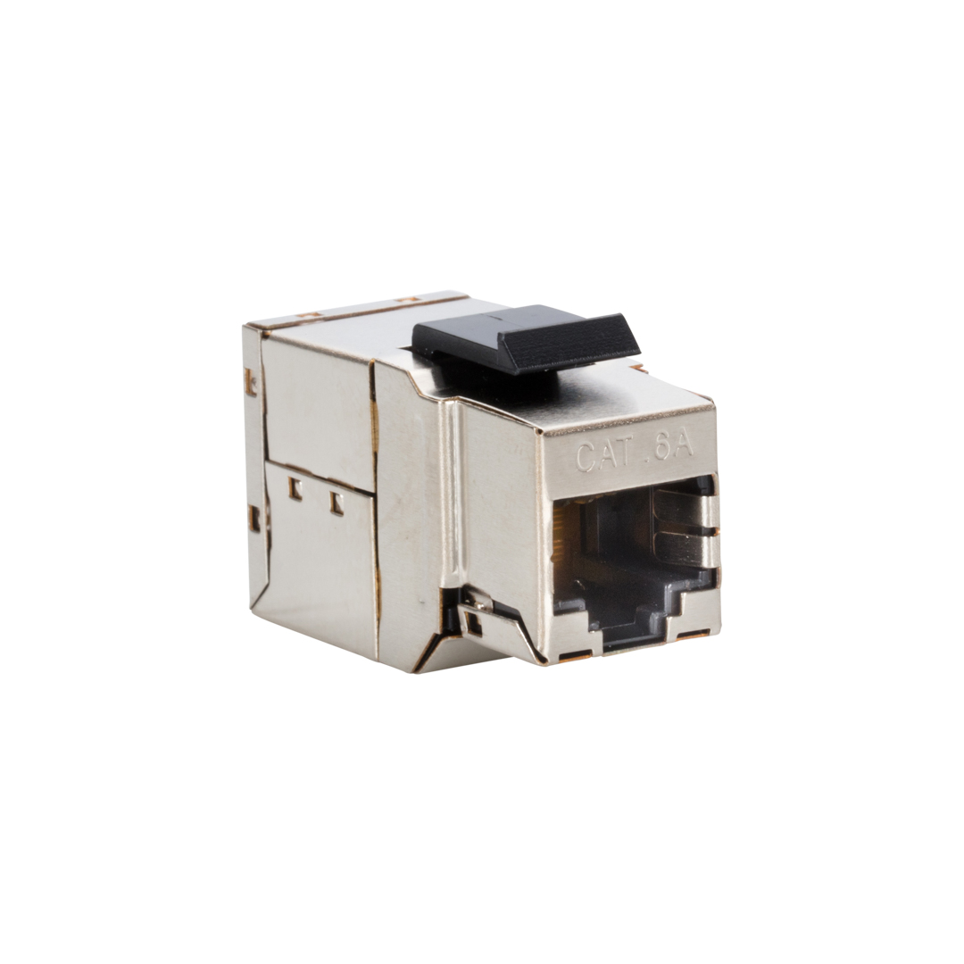 Modularkupplung RJ45/RJ45 Cat.6A Snap-in Keystone