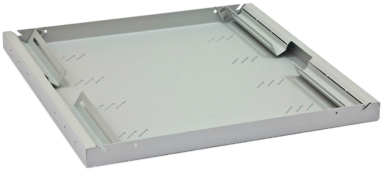 19" Fachboden gelocht, fest, 80 KG, 1HE/550mm