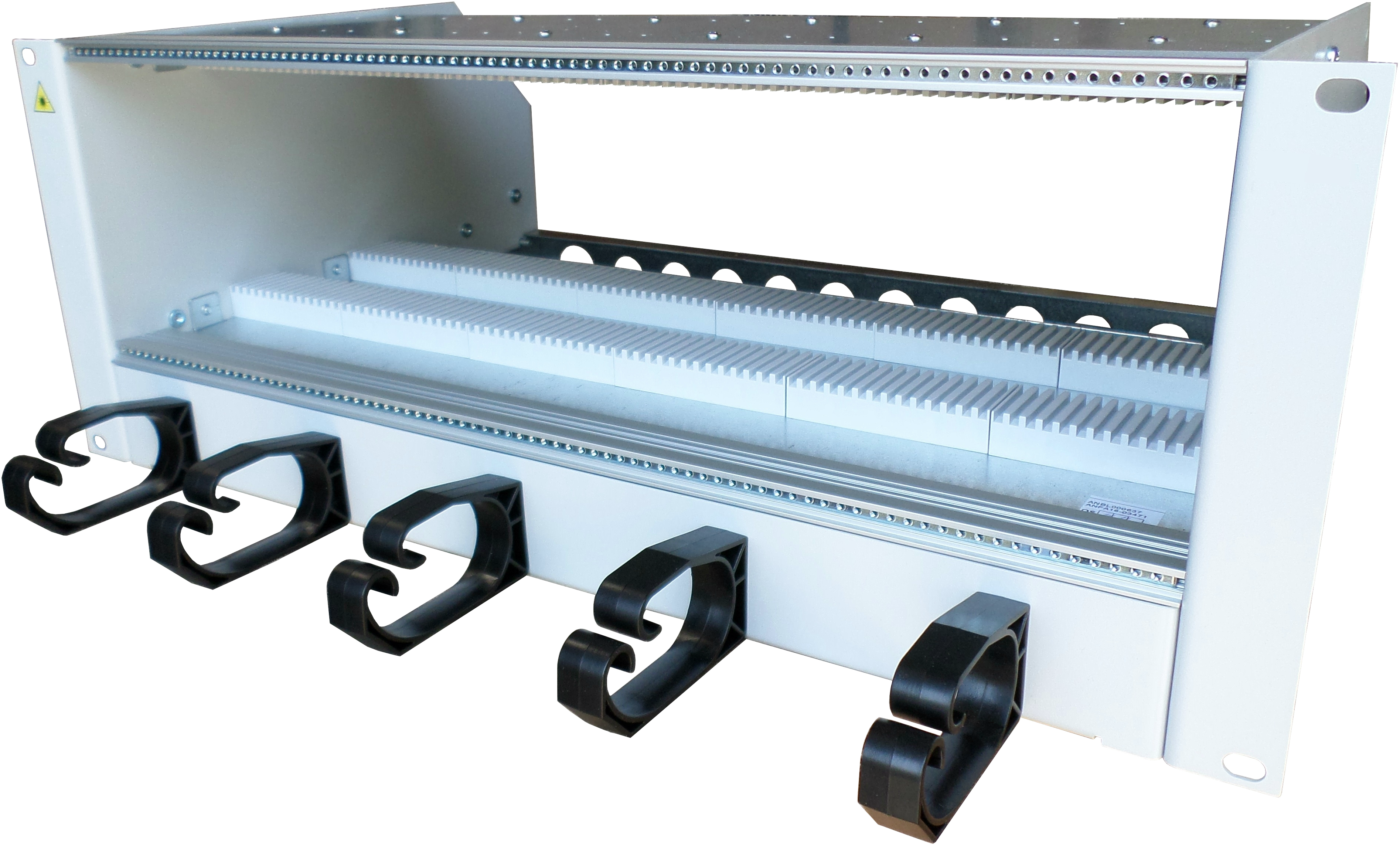 4HE Baugruppenträger 84TE/3HE+1HE Kabelrangierpan.