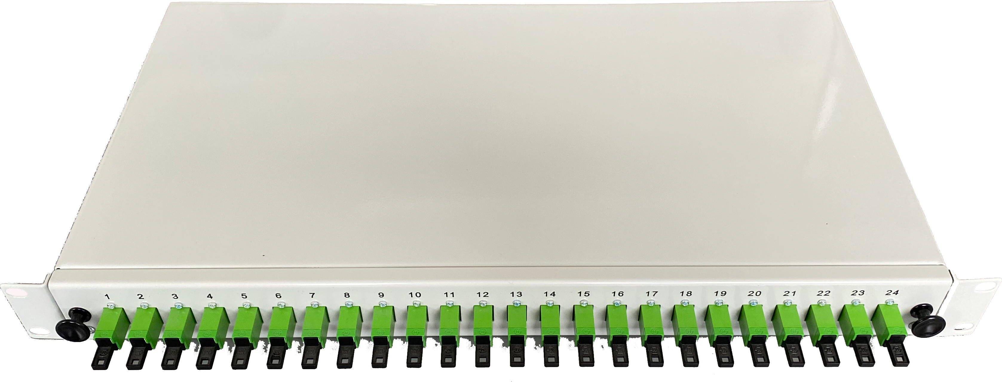 LWL Trunkbox Novuslan 12xE2000APC Kupplung grün