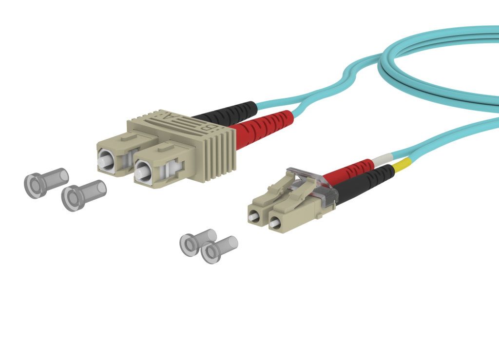 OpDAT Patchkabel SC-D PC/LC-D PC OM3 5,0m