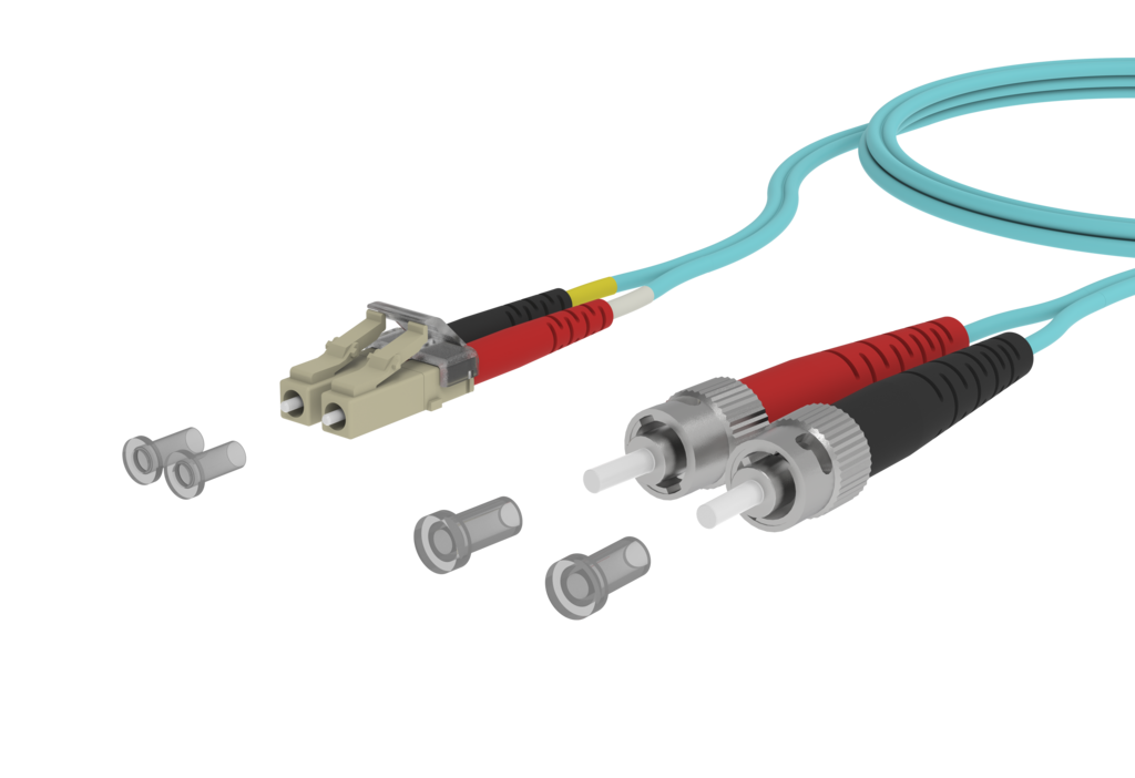 OpDAT Patchkabel LC-D PC/ST PC OM3 5,0m