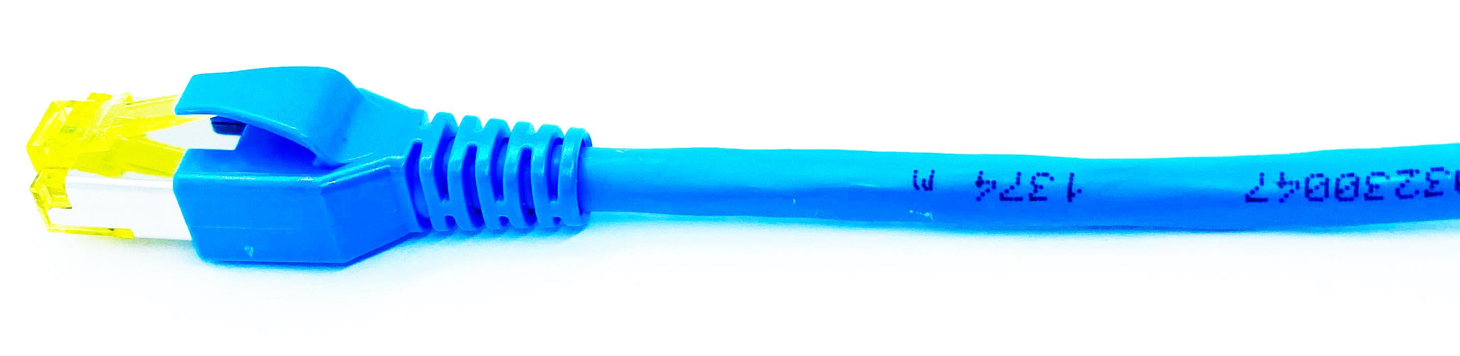 Kupferpatchkabel Cat.6A FlexBoot 25,00m blau