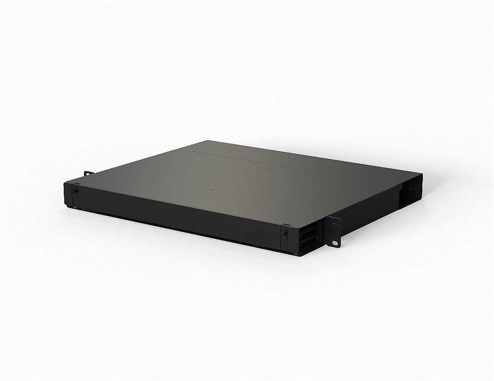 HD MPO Panel 2HE für 12 Einschübe schwarz