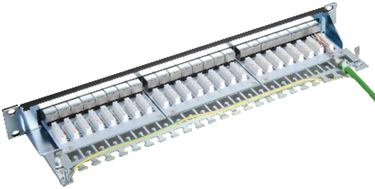 Verteilerfeld  24xRJ45 500 MHz Cat.6A