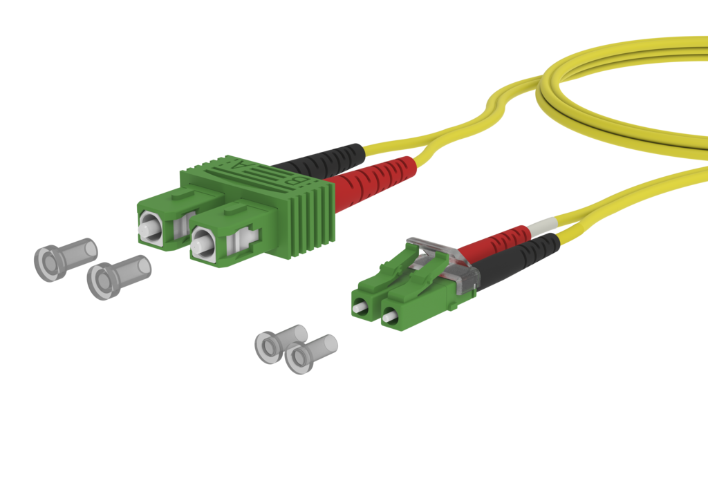 OpDAT Patchkabel SC-D APC/LC-D APC OS2 5,0m