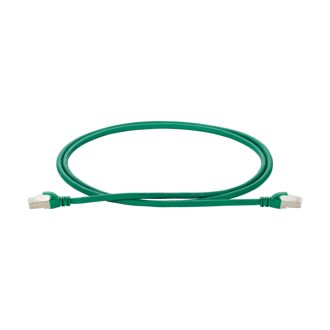 Kupferpatchkabel Cat.6 250MHz 0,25m grün