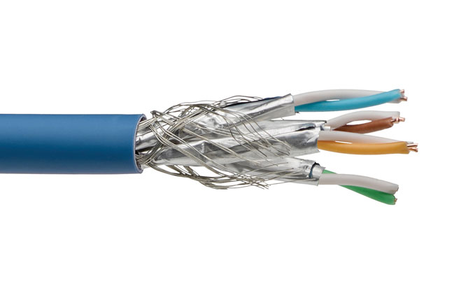Cat 7A Datenkabel 22 AWG S/FTP 4 Pair LSHF/LSZH