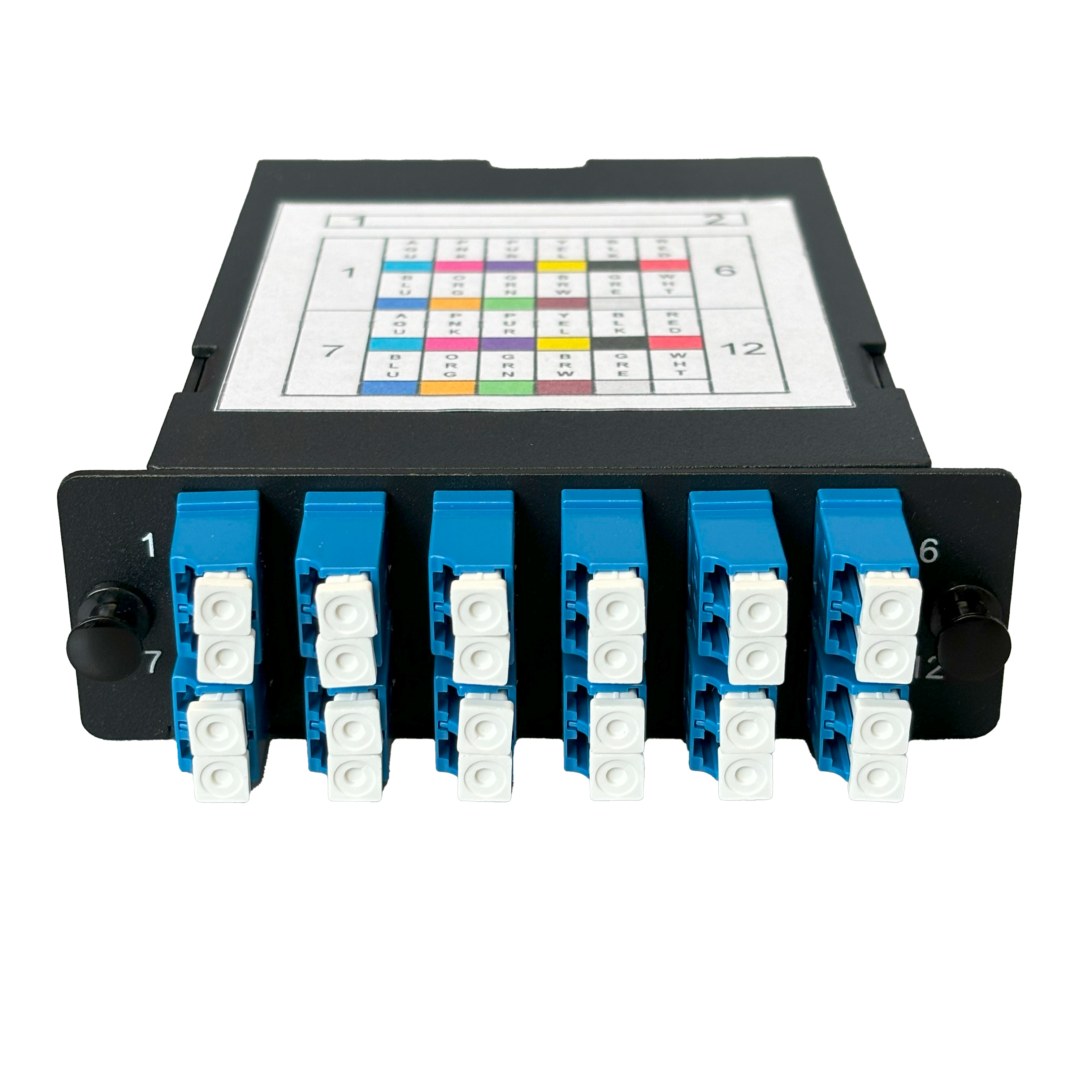 MPO Modul 1xMPO Adapter 12xLCDX E9, blau