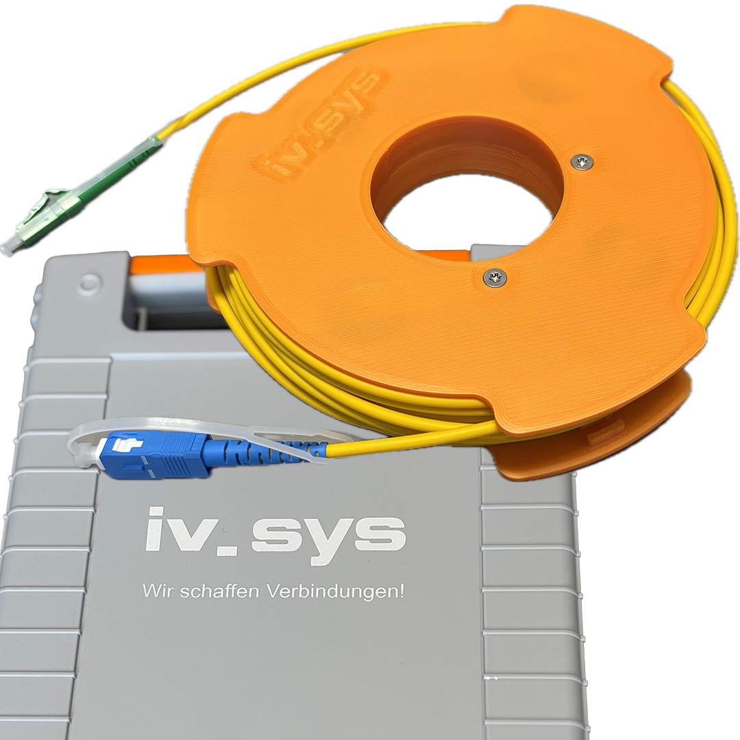 Modulare Vorlauffaserspule 1000m OS2 SC-LC APC