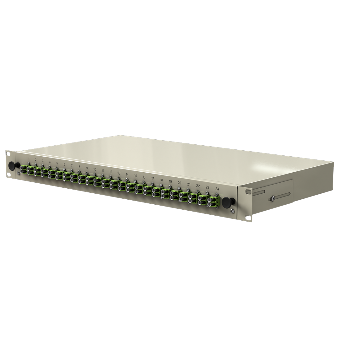 LWL Spleißbox Novuslan 24xLCdx OM5  limegreen