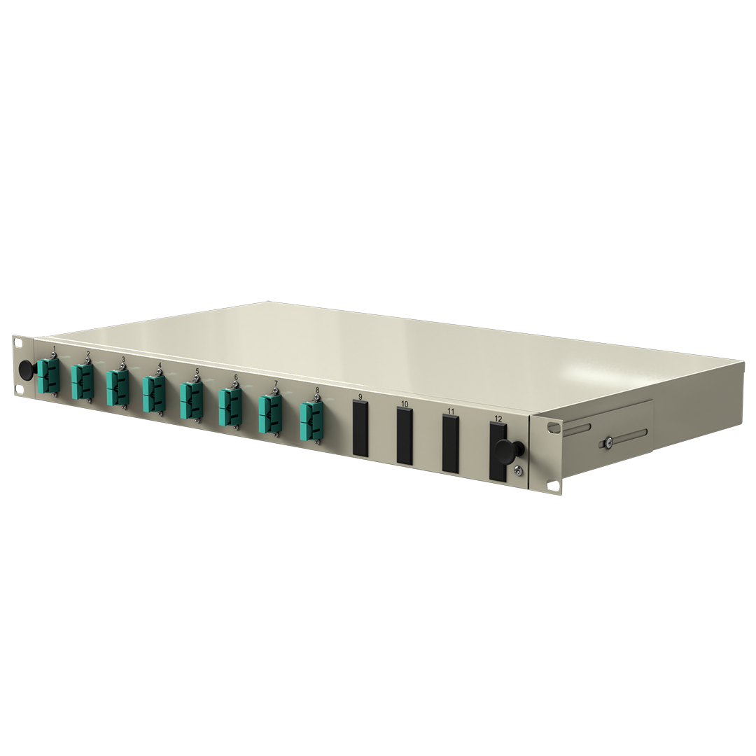 LWL Trunkbox Novuslan 8xSCdx nur Kupplung aqua