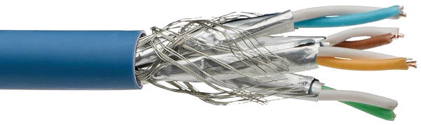 Cat 7 Datenkabel 23 AWG S/FTP 4 Pair LSHF/LSZH