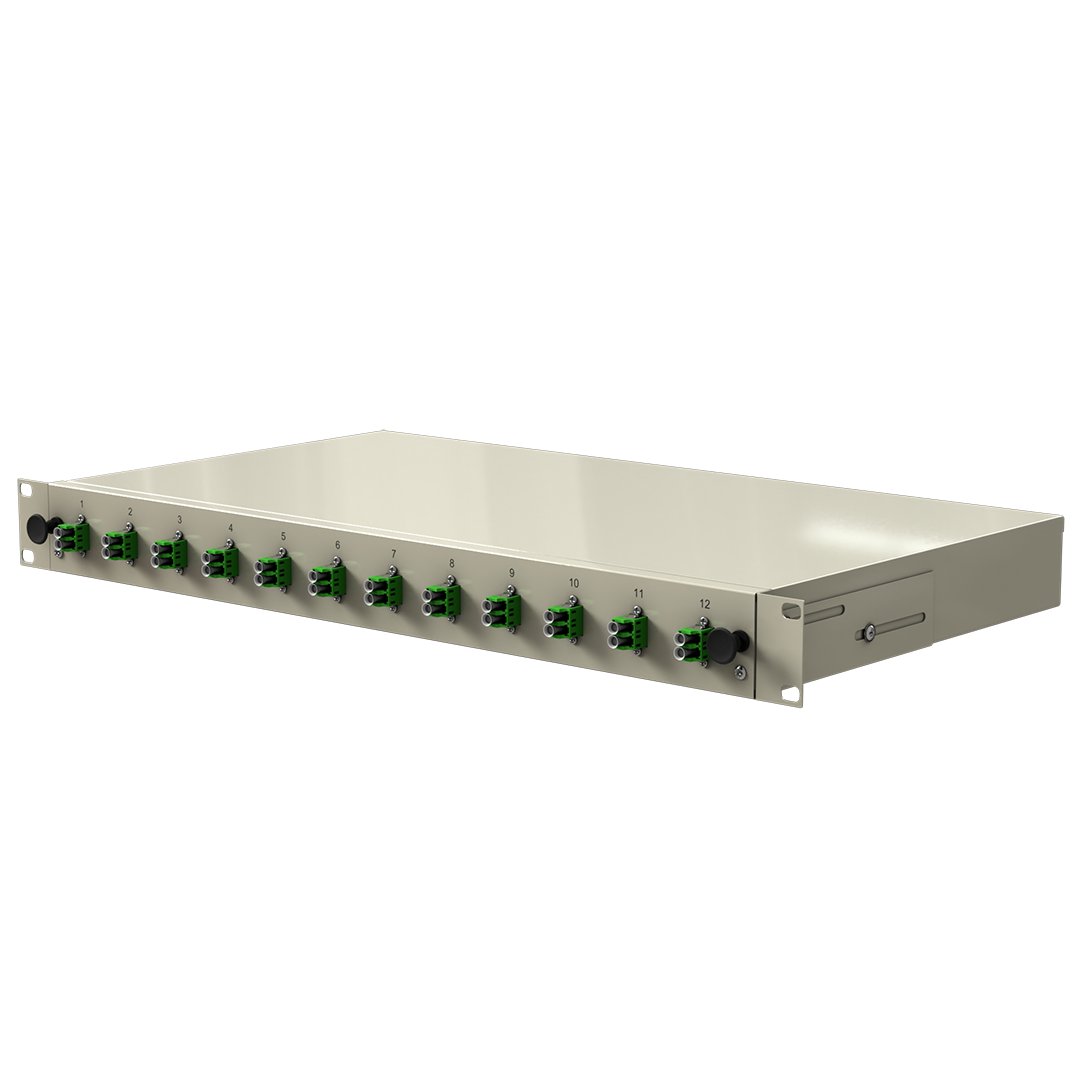 LWL Spleißbox Novuslan 12xLCdx E9 APC8°